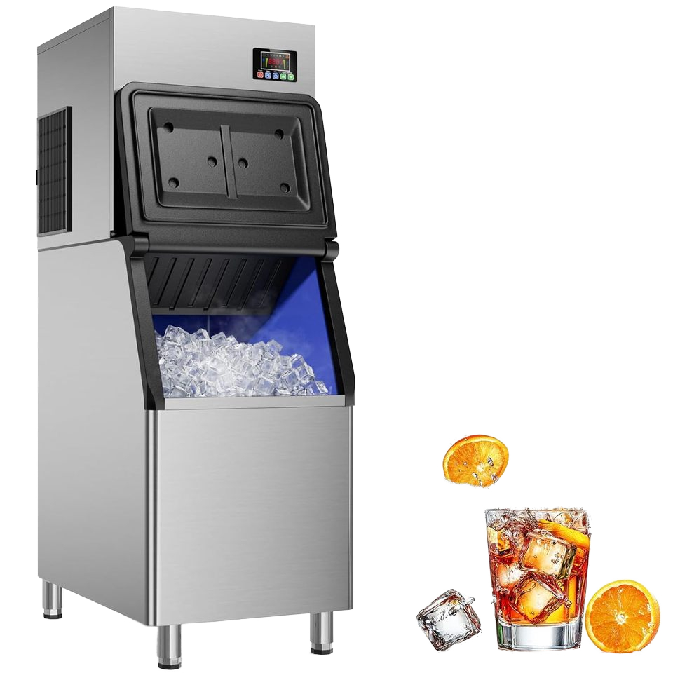 Commercial Ice Maker 200Kg Cube - # Komercyjna, wysokowydajna, przemysłowa kostkarka do