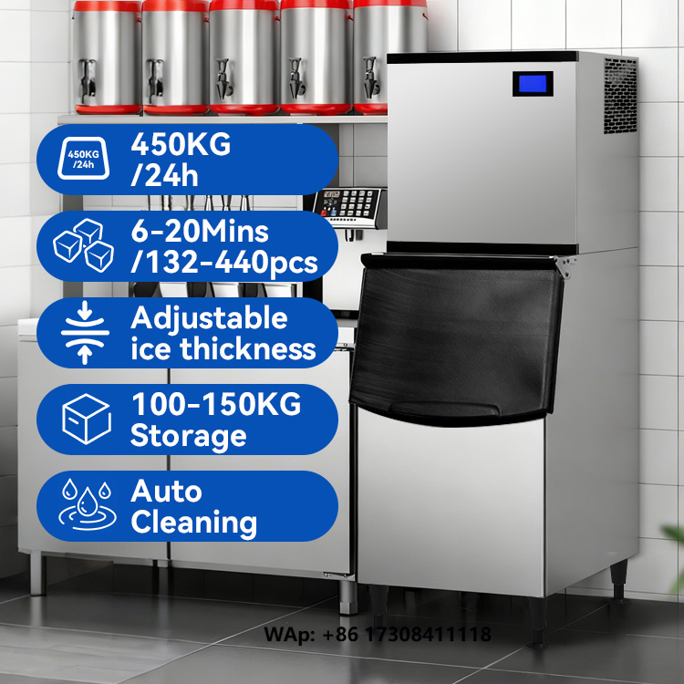 Commercial Ice Maker 200Kg Cube - Automatyczna maszyna do produkcji lodu ETL