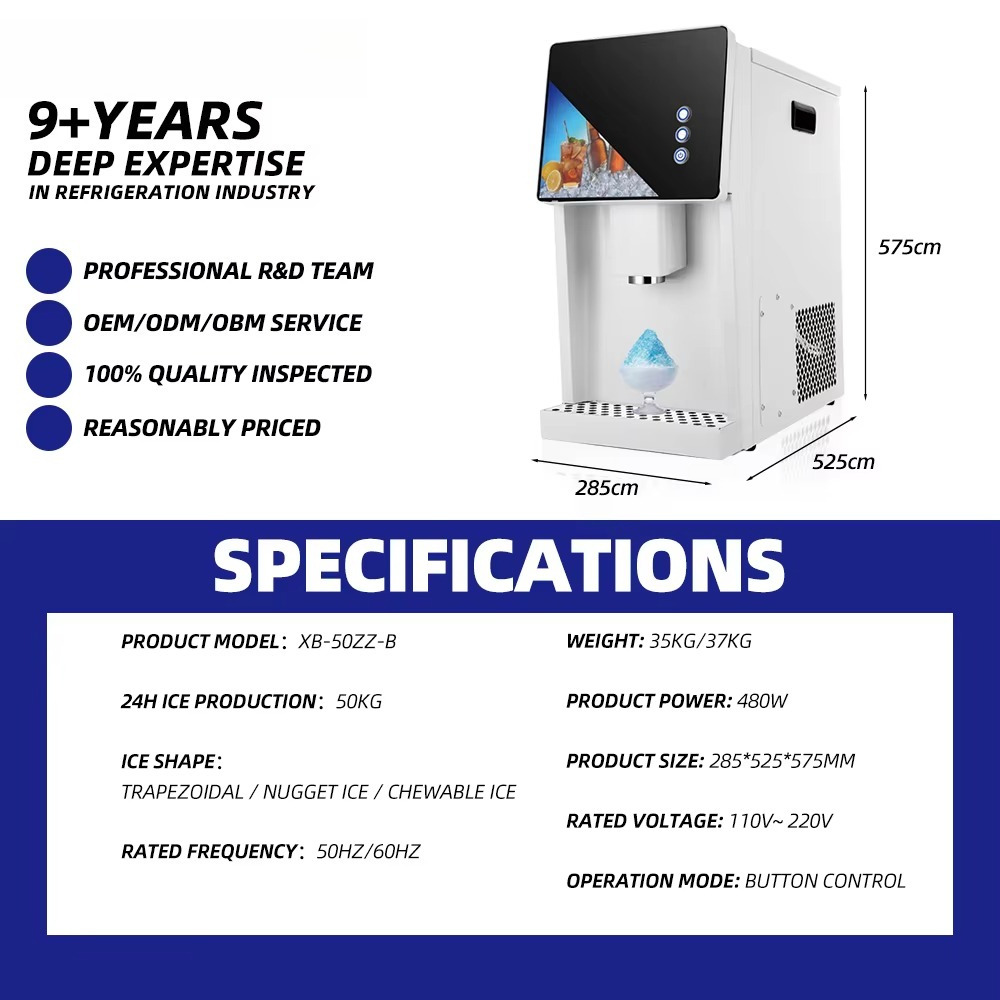 Hurtowy sprzedawca: Domowy, bi – Ice Machine 50Kg Nugget recenzja i cena