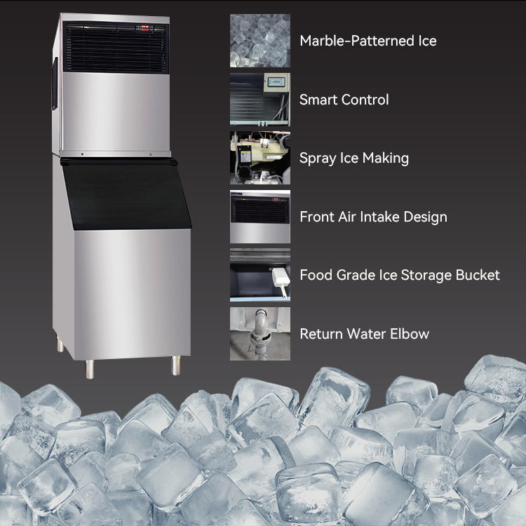 Maszyna do produkcji dużych bl – Commercial Ice Maker Air Cooled recenzja i cena