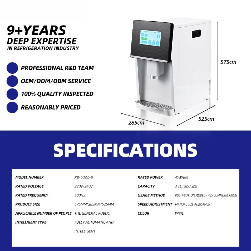 Energooszczędna maszyna do lod – Ice Machine 50Kg Nugget recenzja i cena