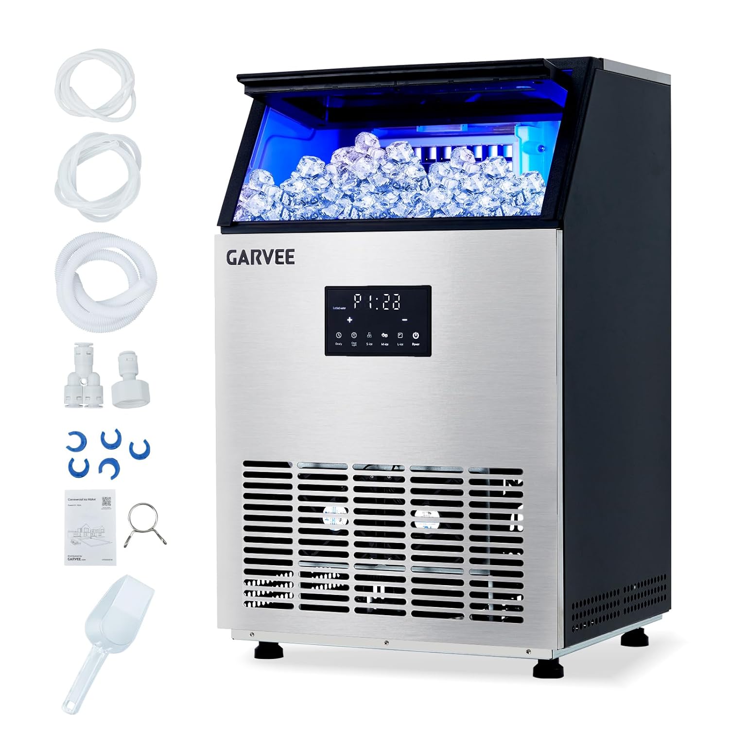 Profesjonalna kostkarka do lod – Countertop Ice Maker Commercial recenzja i cena