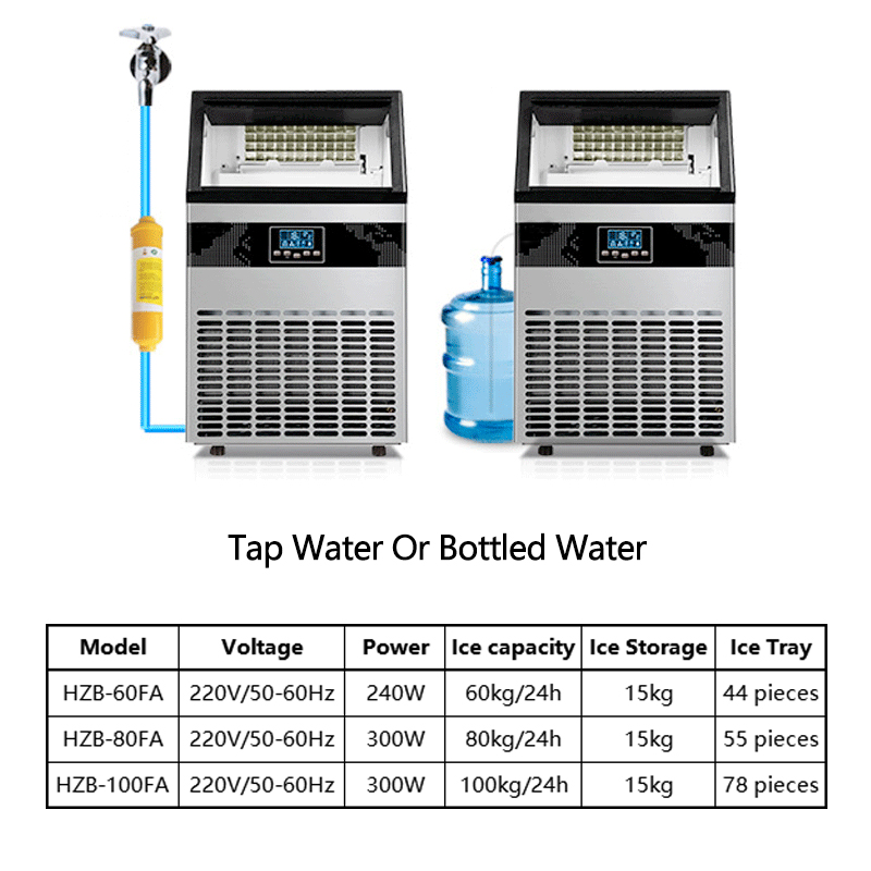 Maszyna do lodu 100kg, blatowa – Commercial Ice Maker 100Kg recenzja i cena