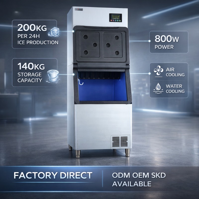 Przemysłowa maszyna do produkc – Commercial Ice Maker Air Cooled recenzja i cena