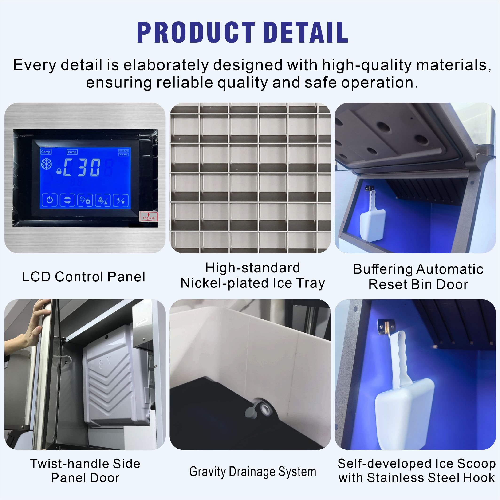 Maszyna do lodu w kostkach kom – Commercial Ice Maker 200Kg Cube recenzja i cena