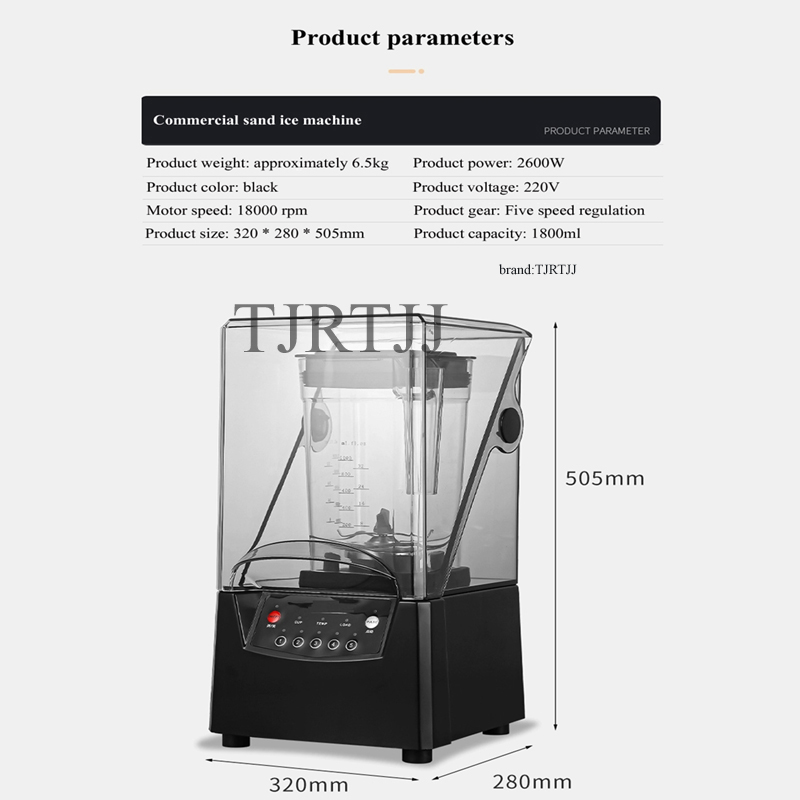 2600W Profesjonalny Blender Mi – Ice Crusher Machine Commercial recenzja i cena