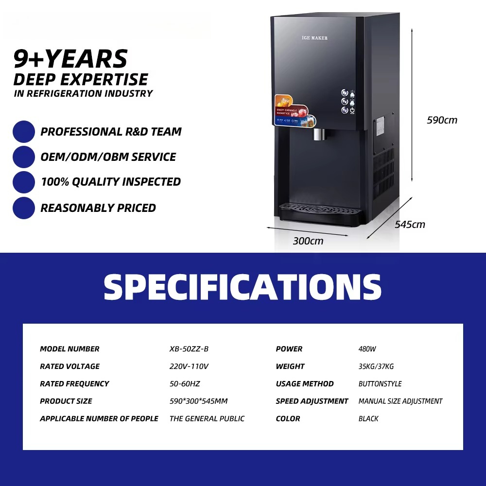 Dostępne od ręki Premium 50KG  – Ice Machine 50Kg Nugget recenzja i cena