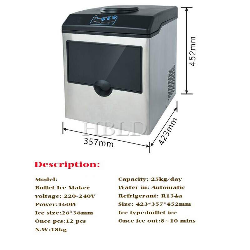 Profesjonalna kostkarka do lod – Ice Maker Machine 25Kg recenzja i cena