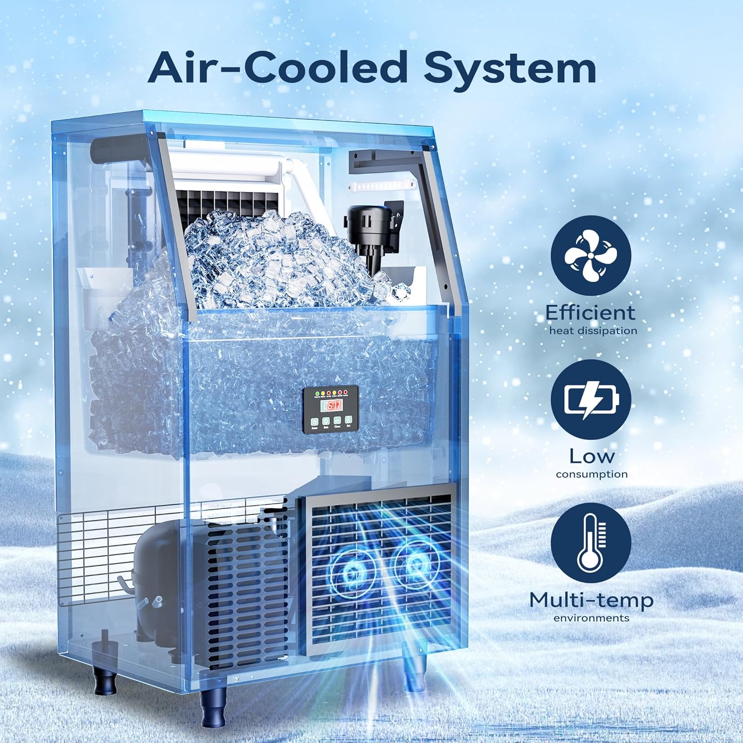 Profesjonalna kostkarka do lod – Commercial Ice Maker Air Cooled recenzja i cena