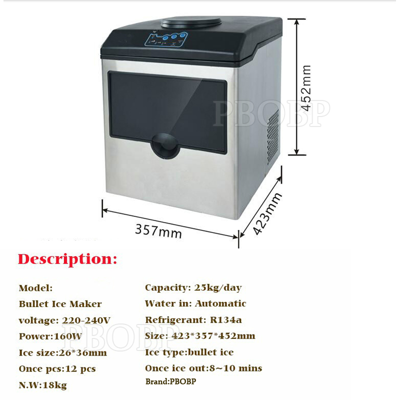 Automatyczna maszyna do produk – Ice Maker Machine 25Kg recenzja i cena