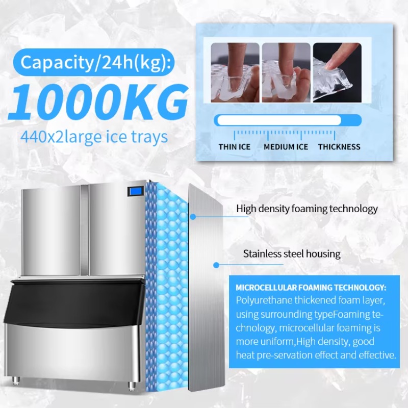Wysokiej jakości przenośna mas – Ice Tube Machine 500Kg recenzja i cena