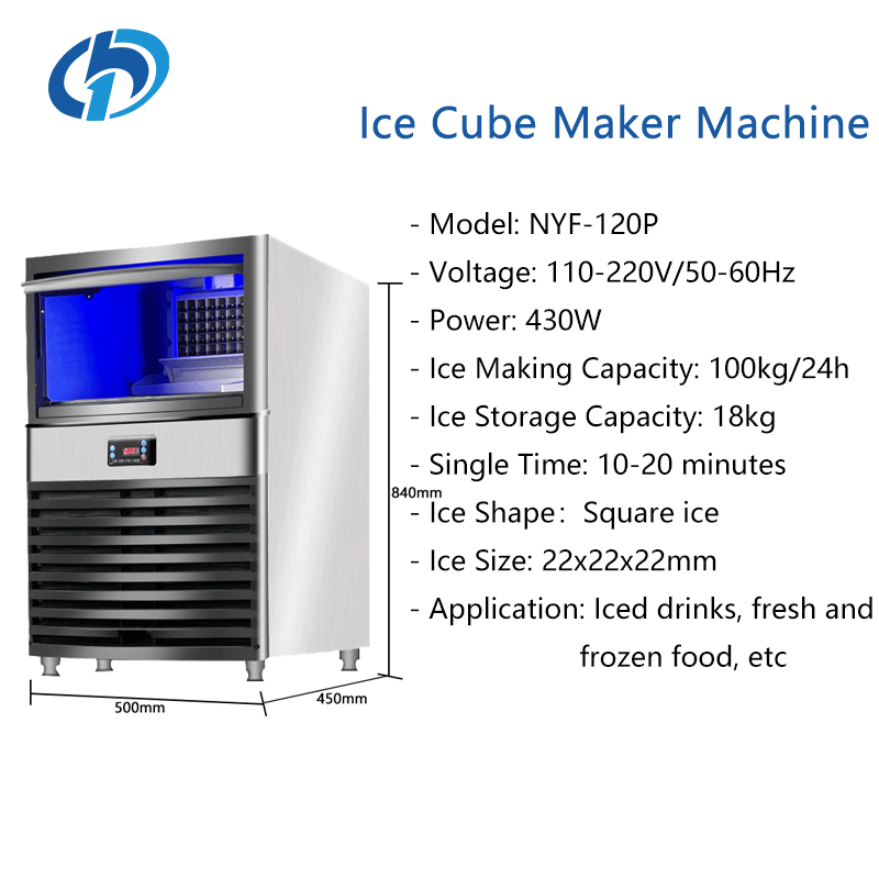 Maszyna do lodu 100kg Automaty – Commercial Ice Maker 100Kg recenzja i cena